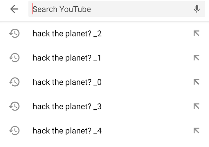 YouTube Search History Poisoning