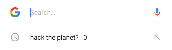 Google Search History Poisoning